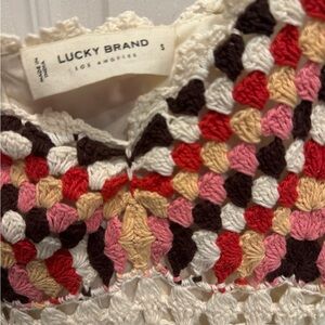 Lucky Brand crochet mini dress